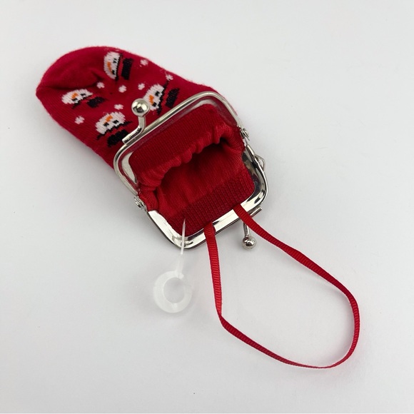 Ganz Sock Coin Purse Christmas Ornament Letter F - Picture 4 of 4